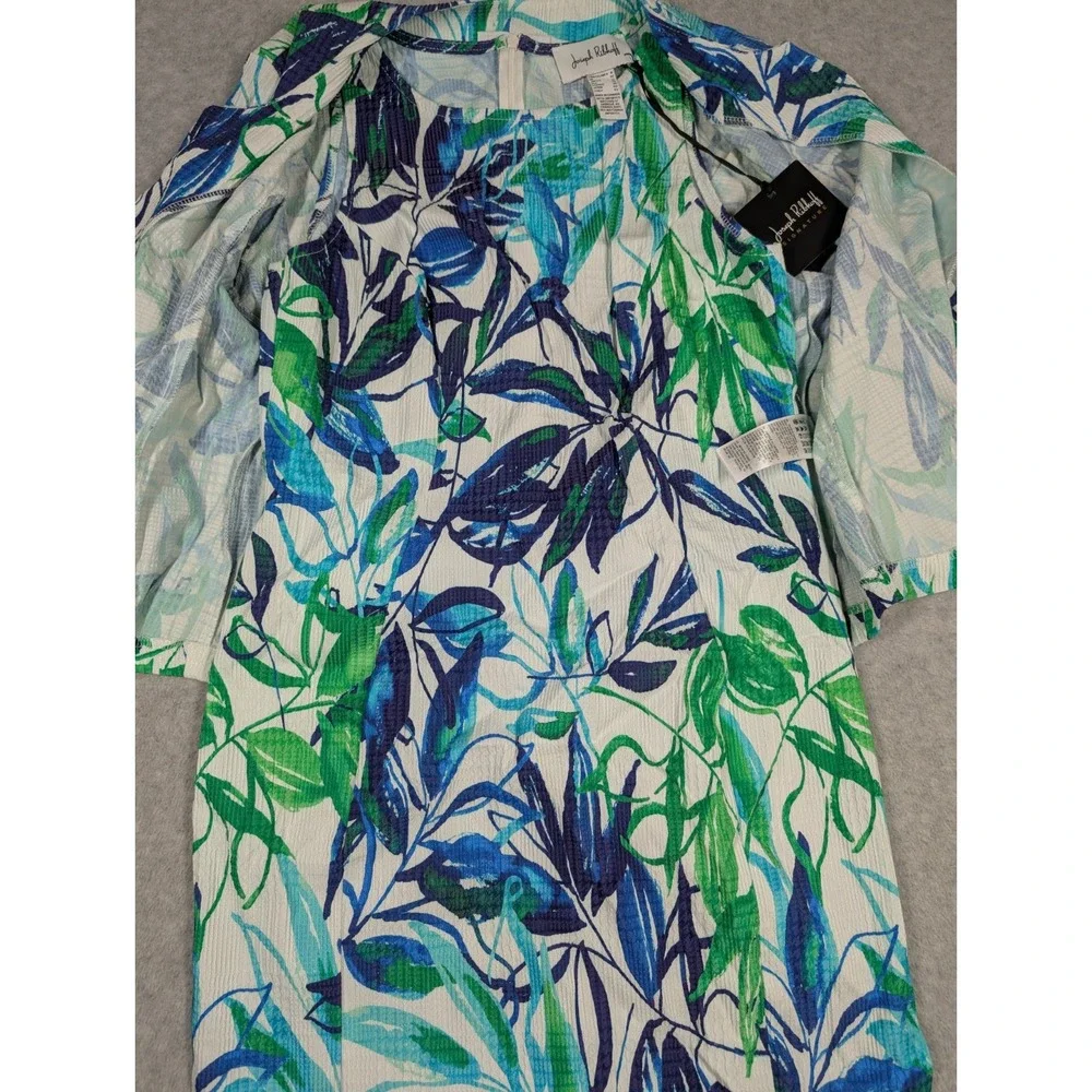 Joseph Ribkoff Women Dress Suit Size 8 NWT Textured Botanical‎ Stretch Shift